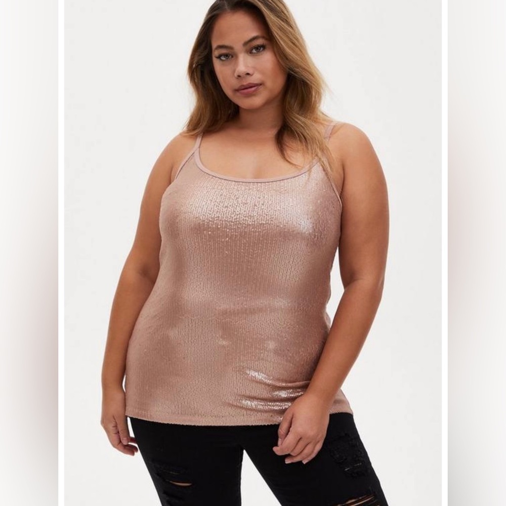 Sequin Front Foxy Cami